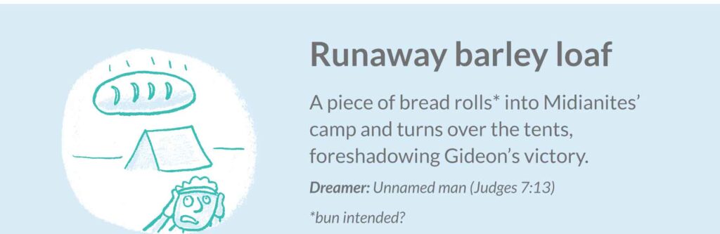 The runaway barley loaf dreams in the bible