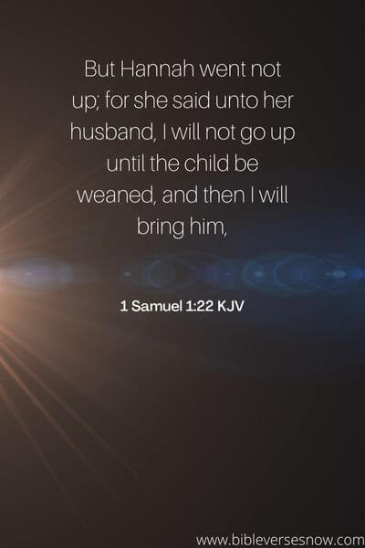 1 Samuel 1:22 KJV