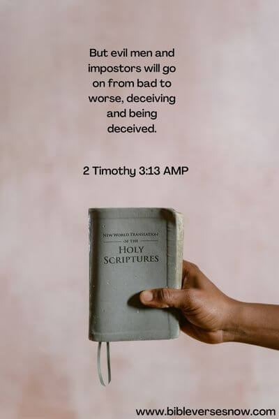 2 Timothy 3:13 AMP