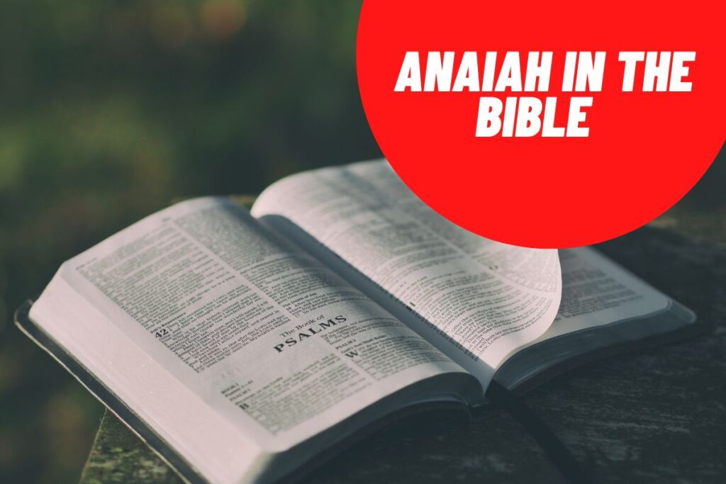 Anaiah in the bible