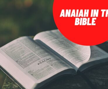 Anaiah in the bible