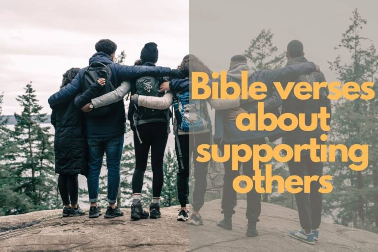 Bible verses about supporting others