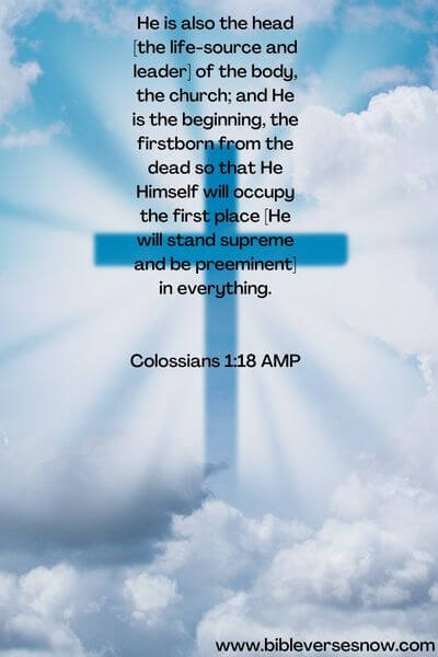 Colossians 1:18 AMP