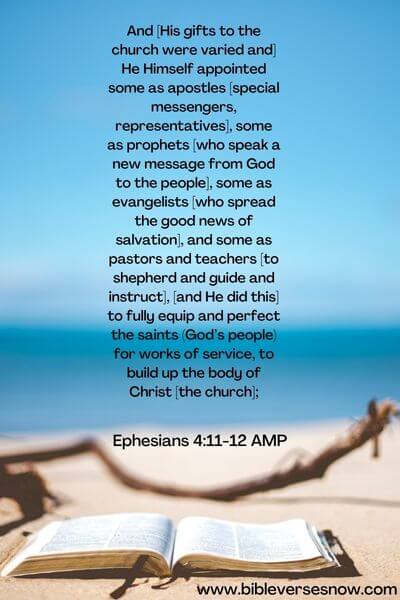 Ephesians 4:11-12 AMP