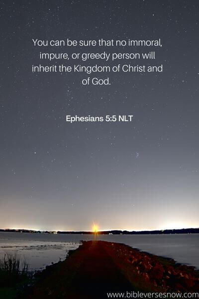 Ephesians 5:5 NLT