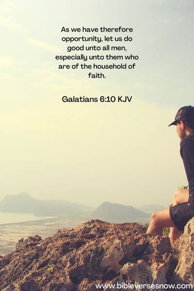 Galatians 6:10 KJV