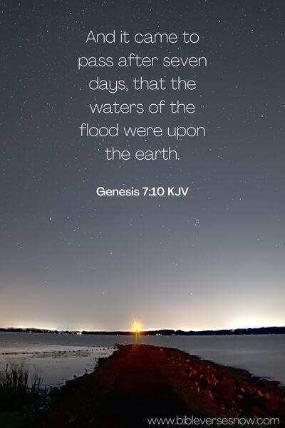 Genesis 7:10 KJV