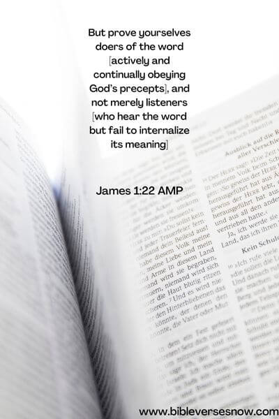 James 1:22 AMP