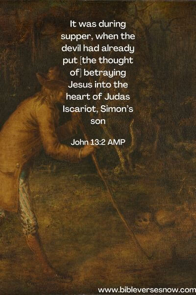 John 13:2 AMP