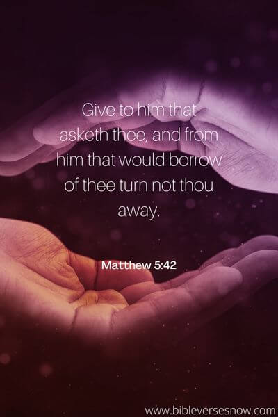 Matthew 5:42