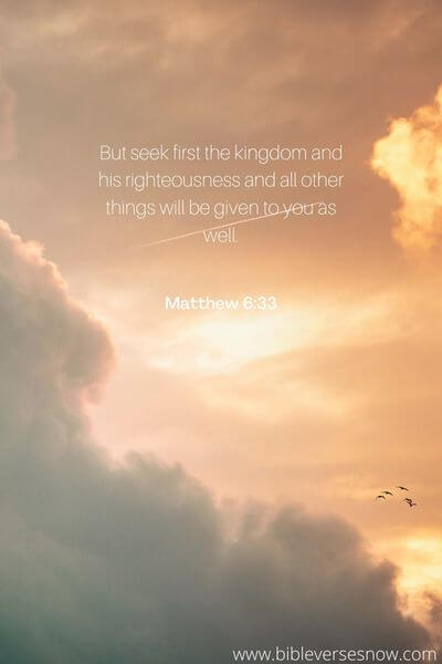 Matthew 6:33