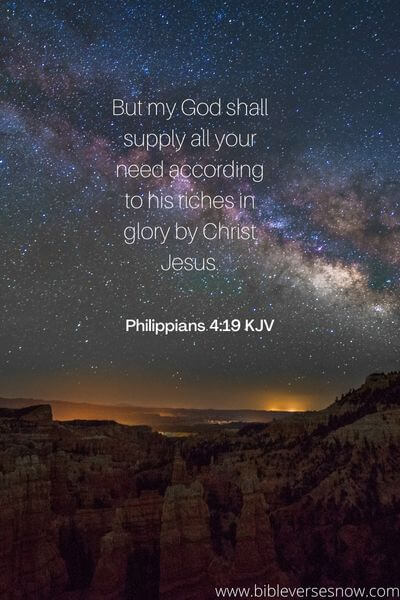 Philippians 4:19 KJV