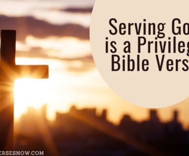 Serving god is a privilege bible verse
