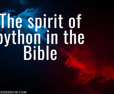 The spirit of python in the bible