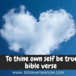 To thine own self be true bible verse