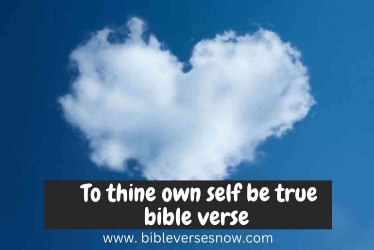 To thine own self be true bible verse