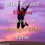 What doesn't kill you makes you stronger bible verse