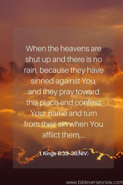 1 Kings 8:35-36(NIV)