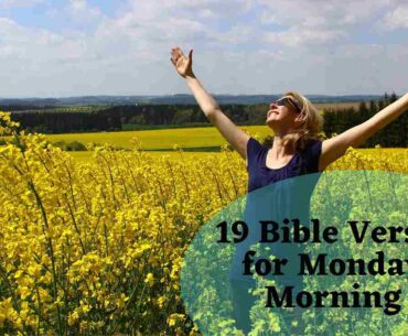 19 Bible Verses for Monday Morning