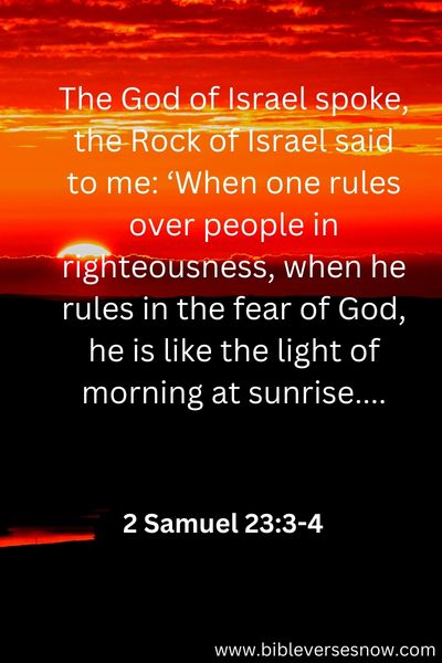 2 Samuel 23 3 4