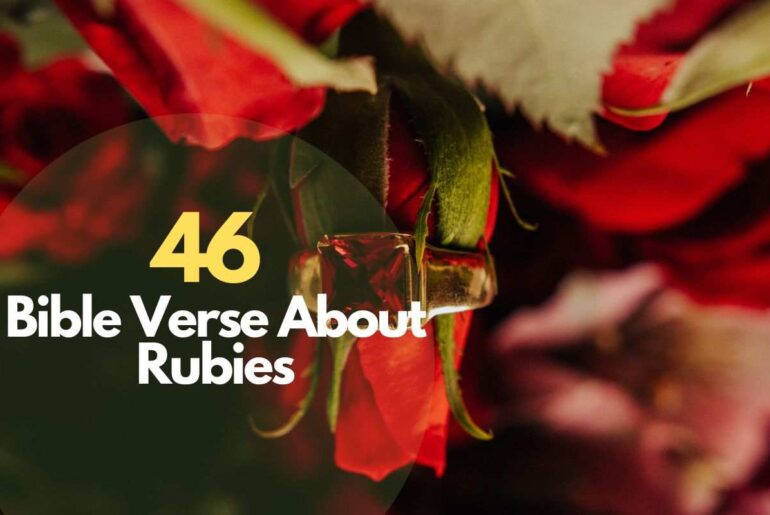 Bible Verse About Rubies