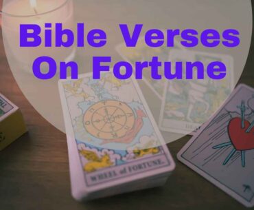 Bible Verses On Fortune