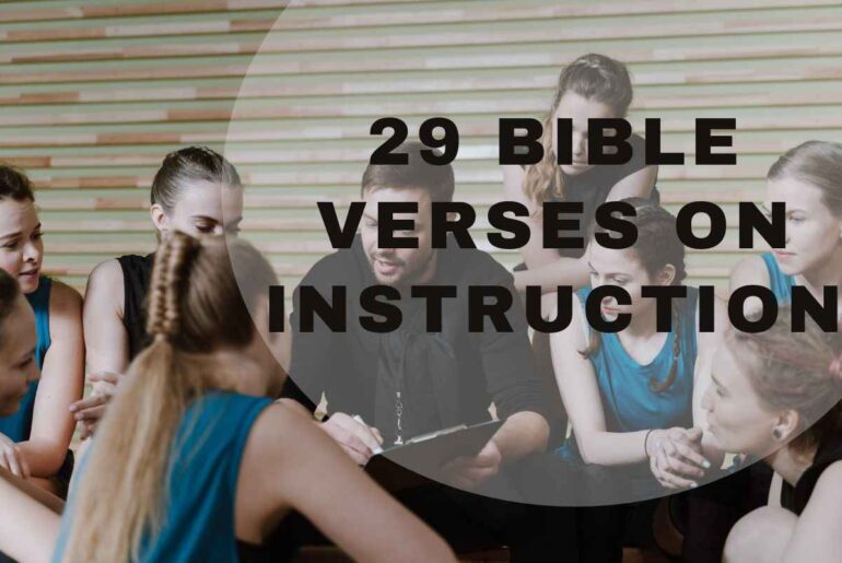 29 Bible verses on instruction