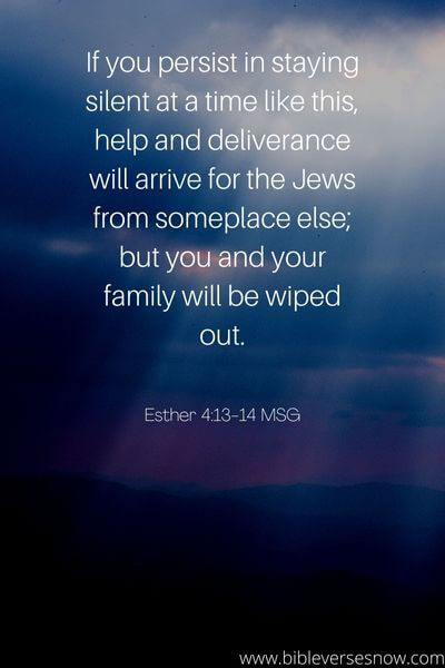 Esther 4_13-14 MSG