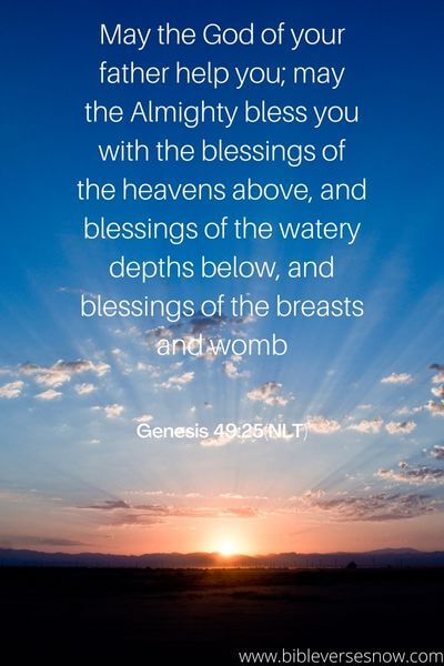 Genesis 49:25(NLT)