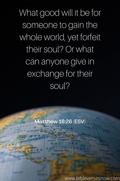 Matthew 16_26 (ESV)