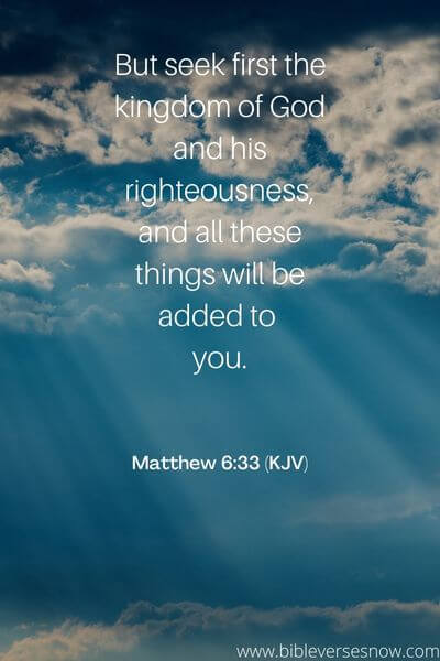 Matthew 6_33 (KJV)