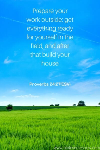 Proverbs 24_27(ESV)