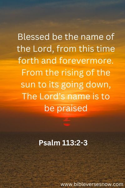 Psalm 113 2 3