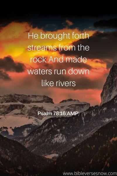 Psalm 78_16(AMP)