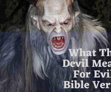 What The Devil Meant For Evil Bible Verse