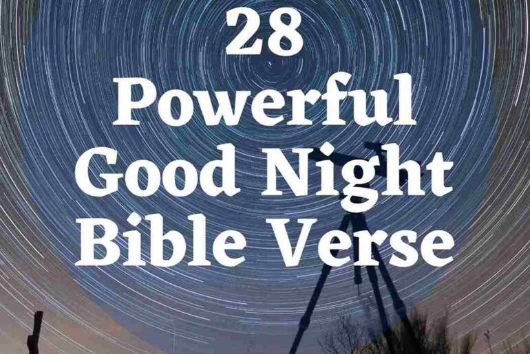 28 Powerful Good Night Bible Verse