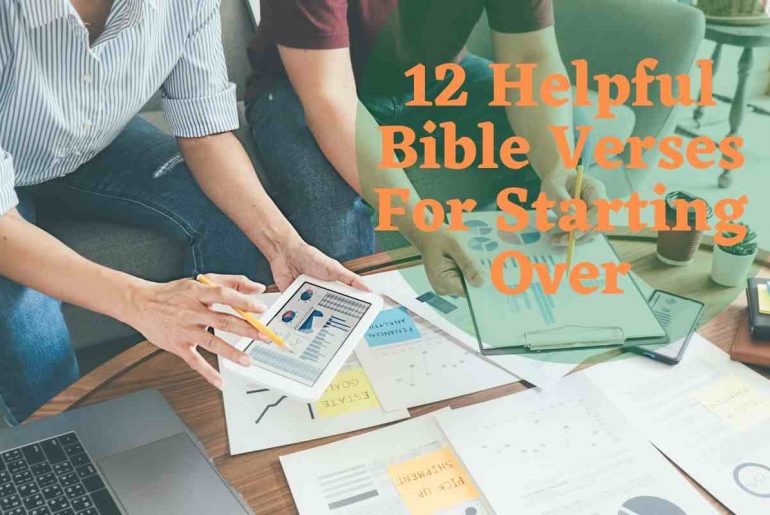 12 Helpful Bible Verses For Starting Over