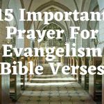 15 Important Prayer For Evangelism Bible Verses