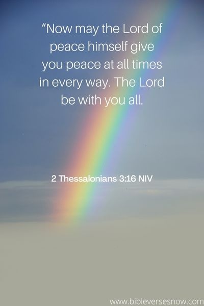 2 Thessalonians 3 16 NIV