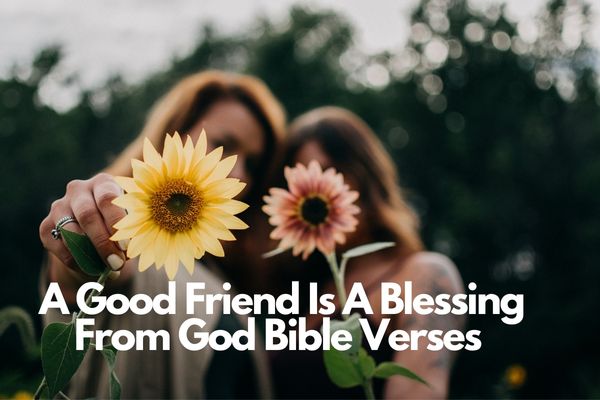 A Good Friend Is A Blessing From God Bible Verses