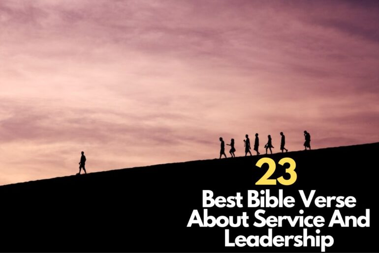 Bible Verse About Service And Leadership
