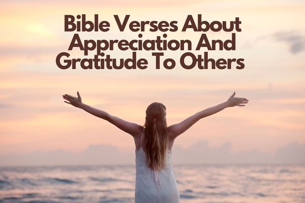 Bible Verses About Appreciation And Gratitude To Others