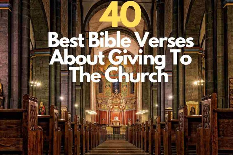 Bible Verses About Giving To The Church