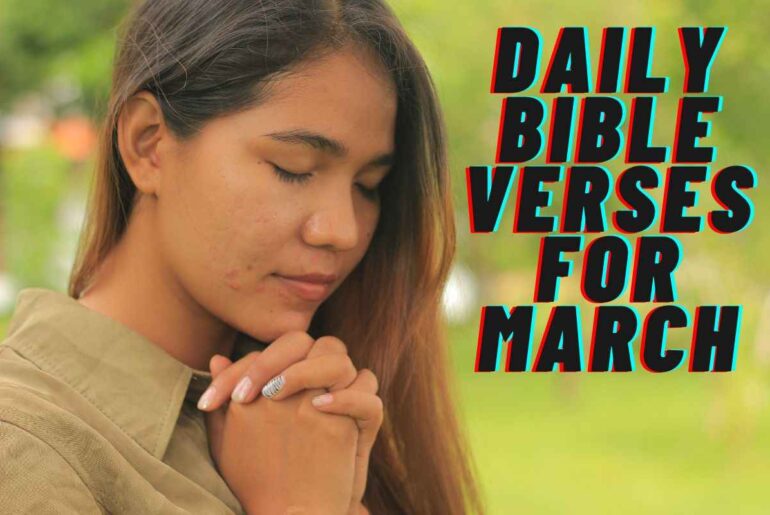 Daily Bible Verses For March
