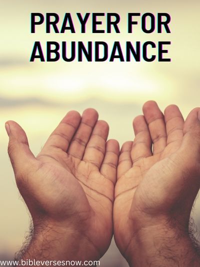 Prayer for Abundance