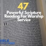 Scripture Reading For Worship Service