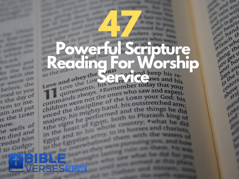 Scripture Reading For Worship Service