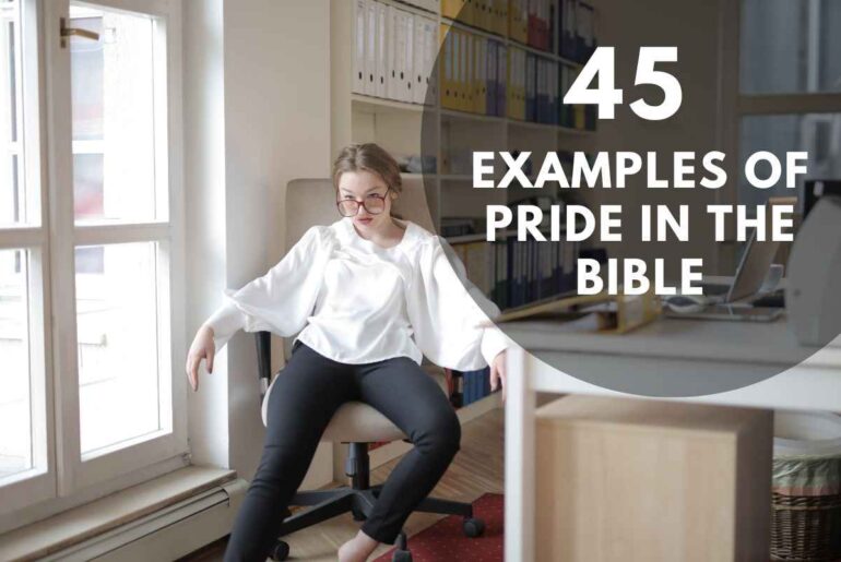 Examples of Pride in the bible
