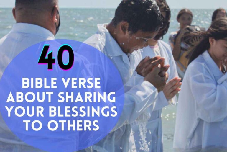 Bible Verse About Sharing Your Blessings To Others