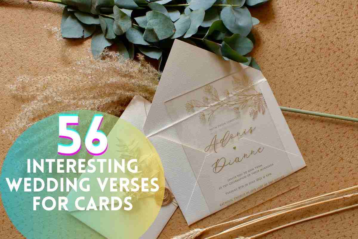 Interesting Wedding Verses For Cards